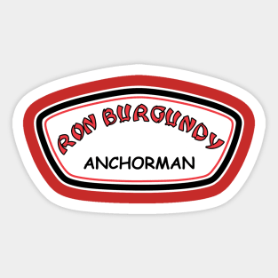 Ron Burgundy / Ron Jon Mashup Sticker